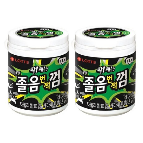 롯데 확 깨는 졸음 번쩍 껌, 87g, 2개-추천-상품