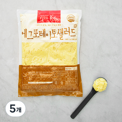 샐러드미인 에그포테이토 샐러드 (냉장), 1kg, 5개-추천-상품