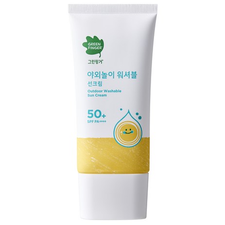 그린핑거 야외놀이 워셔블 선크림 SPF50+ PA++++, 1개, 80ml-추천-상품