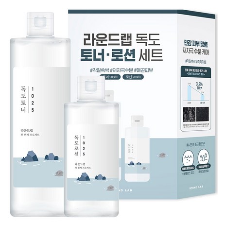 라운드랩 독도 토너 500ml + 로션 200ml 세트, 1세트-추천-상품