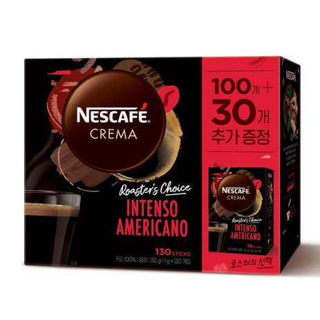네스카페 크레마 인텐소 아메리카노, 1g, 130개입, 1개-추천-상품