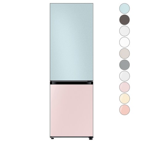 [색상선택형] 삼성전자 비스포크 2도어 키친핏 냉장고 333L 방문설치, RB33A3662AP-추천-상품