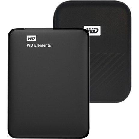 WD Elements Portable 휴대용 외장하드 + 파우치, 2TB, 블랙-추천-상품