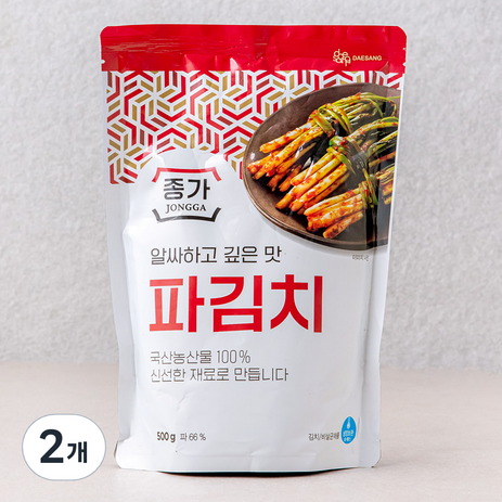 종가 파김치, 500g, 2개-추천-상품