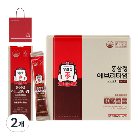 정관장 홍삼정 에브리타임 소프트 30p + 쇼핑백 세트, 300ml, 2개-추천-상품