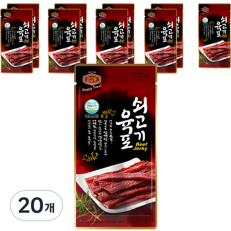 머거본 쇠고기 육포, 20g, 20개-추천-상품