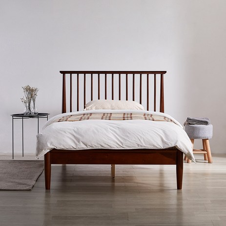 동서가구 로맨틱 스칸딕 원목 침대 방문설치, 월넛-추천-상품