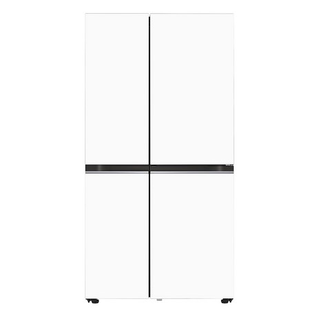 LG전자 디오스 오브제컬렉션 매직스페이스 양문형 냉장고 메탈 652L 방문설치, S634MHH30Q, 크림화이트 + 크림화이트-추천-상품