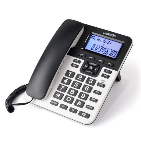 iTEK 발신자 표시 스탠드형 유선 전화기, GND-600(화이트)-추천-상품