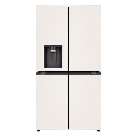 [색상선택형] LG전자 오브제 디오스 상냉장 하냉동 프리스탠딩 얼음정수기 냉장고 메탈 방문설치, J824MEE003-추천-상품