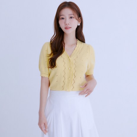 로엠 여성용 V넥 스카시 가디건-추천-상품
