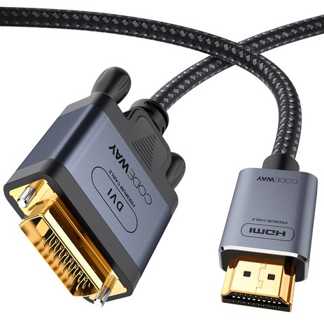 코드웨이 HDMI to DVI 모니터 케이블 4K 60Hz, 2m, 1개-추천-상품