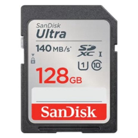 샌디스크 울트라 SD 메모리 카드 U1 C10, 1개, 128GB-추천-상품