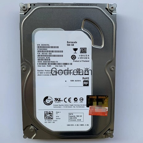 ST500DM002 Seagate 단일 디스크 3.5인치 500G 데스크탑 컴퓨터 하드 모니터링, 한개옵션0, 한개옵션0-추천-상품