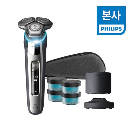 PHILIPS 필립스 SkinIQ S9000 시리즈 전기면도기 크롬실버 S9973/63-추천-상품