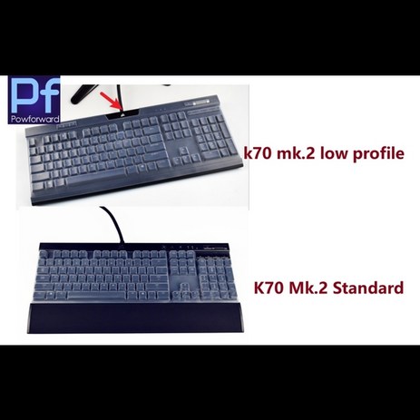 기계식 게임용 키보드 CORSAIR K70 RGB MK.2 용 기계식 게임용 데스크탑 PC 로우 프로파일 키보드 커버 보호기 스킨, [02] k70 mk.2 standard, 1개-추천-상품