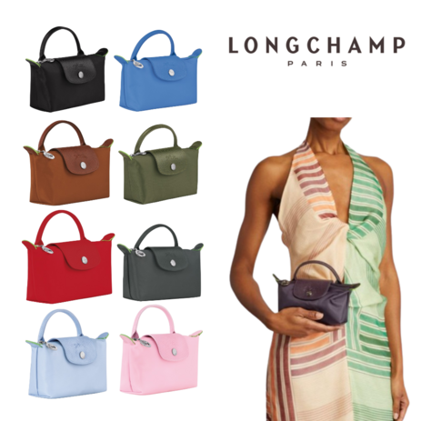 롱샴 르 플리아쥬 미니 그린 핸들 파우치 미니백 토트백 여성 가방 Longchamp-추천-상품