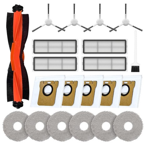 에버그린 드리미 L10S Ultra/샤오미 X10+ 메인 브러쉬1EA 물걸레6EA 더스트 백5EA 필터4EA 사이드 브러쉬4EA 소모품 세트, DRM-L10-SET21B, 1개-추천-상품
