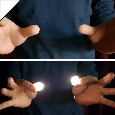 (20 세트) 딜라이트 흰색불빛 살색덤팁-1쌍 일반형 마술도구 이동하는불빛 뉴버전 케이스포장 교육마술-추천-상품