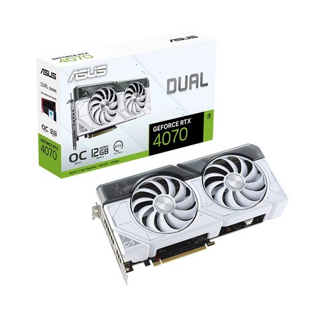 ASUS DUAL 지포스 RTX 4070 O12G OC D6X 12GB White-추천-상품