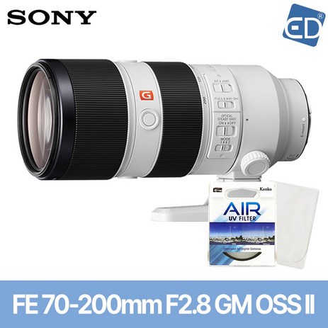 [소니정품] 렌즈 FE 70-200mm F2.8 GM OSS II (후드+파우치포함) +켄코필터+포켓융/줌렌즈/ED, 01소니FE 70-200mm F2.8 GM OSS II-추천-상품