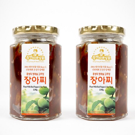 [홍쌍리청매실] 홍쌍리 고추장장아찌 220g x 2개-추천-상품