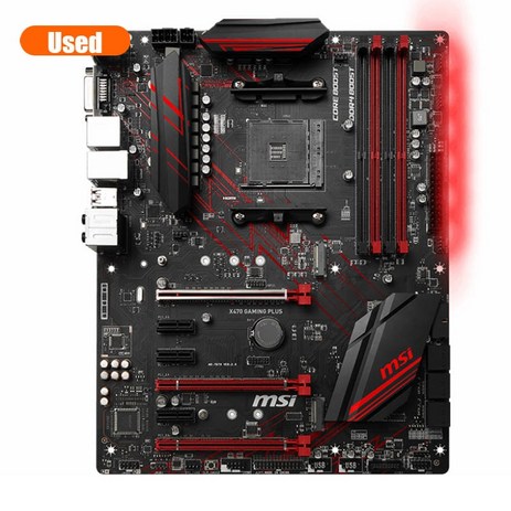 MSI-X470-게이밍-플러스-컴퓨터-메인보드-USB3.0-M.2-Nvme-SSD-AM4-DDR4-중고-한개옵션0-추천-상품