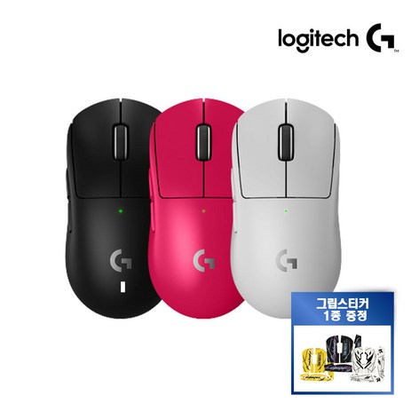 로지텍코리아 로지텍 G PRO X SUPERLIGHT 2 + 그립스티커 증정 지슈라2 지프로슈퍼라이트2, 핑크-추천-상품