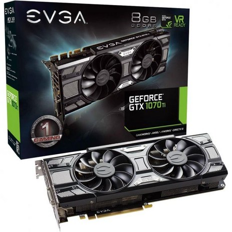 EVGA 지포스 GTX 1070 Ti 게이밍 8GB GDDR5 OCX 스캐너 OC 화이트 LED DX12OSD 지원 PXOC 그래픽 카드 08GP45670KR-추천-상품