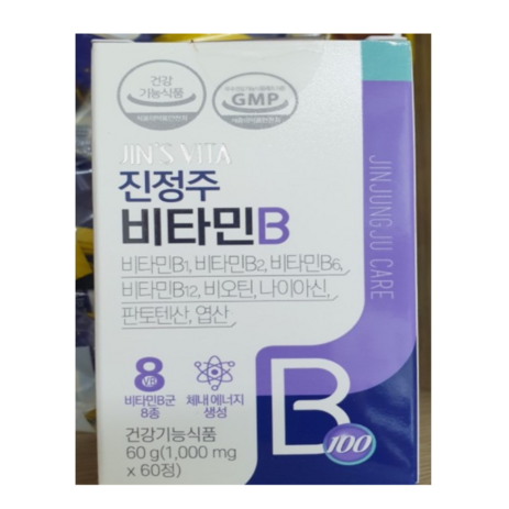 **정품**진정주 비타민B(1 000mg x 60정), 60정, 2개, 60정-추천-상품