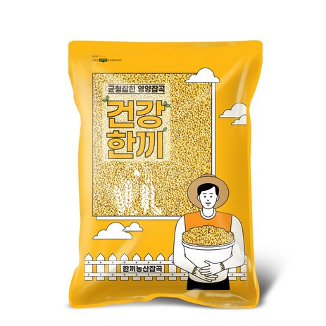 국산 찰기장 2kg 노란기장, 1개-추천-상품