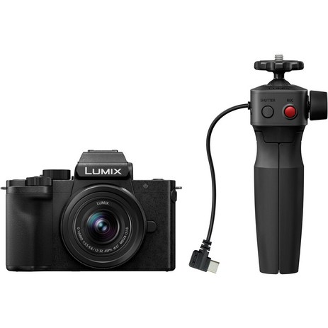 Panasonic 파나소닉 루믹스 G100D 미러리스 카메라 12-32mm 렌즈 및 삼각대 그립, Lumix G100DVK-추천-상품