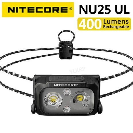 낚시 헤드랜턴 NITECORE NU25 UL 400 루멘 3 광원 헤드램프 USB C 충전 지원, 32140, 1.36.95-추천-상품