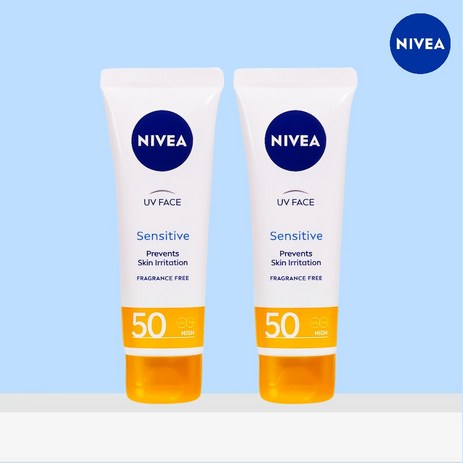 니베아 선 센서티브 페이스 선크림, 50ml, 2개-추천-상품