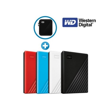 WD My Passport 휴대용 외장하드 + 파우치, 5TB, 블랙-추천-상품