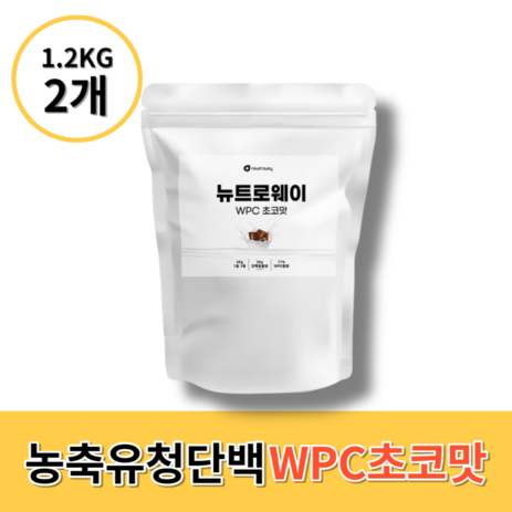 WPC 초코맛, 1.2kg, 2개-추천-상품