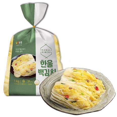 한울 국내산 백김치, 1개, 1kg-추천-상품