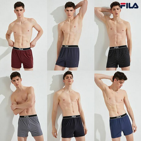 [MD추천] FILA 휠라 남성속옷 기능성 트렁크6종+트래블백1종-추천-상품