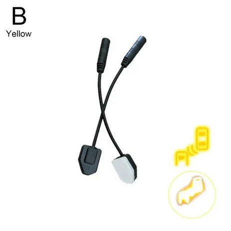 자동차 사각지대 모니터링 시스템 Bsd 렌즈 라이트 LED 드라이브 센서 교통 경보기기 B4h2 초음파 안전 표시기 후면 I8S0, [02] Yellow, 02 Yellow, 1개-추천-상품