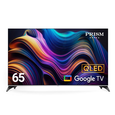 프리즘 65인치 QLED 스마트 UHDTV 안드로이드 구글OS CP65G3Q 에너지효율 1등급, 165.1cm(65인치), 벽걸이형, 상하좌우형 설치-추천-상품