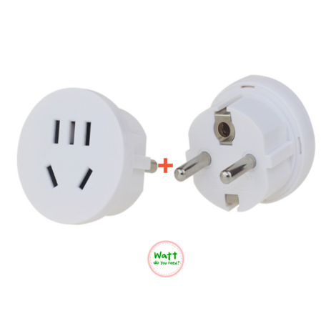 220v 돼지코 변환 슬림 멀티 플러그 원형 변환 어댑터 중국 미국 유럽 일본 호주 EU US 2개, 47mm-추천-상품