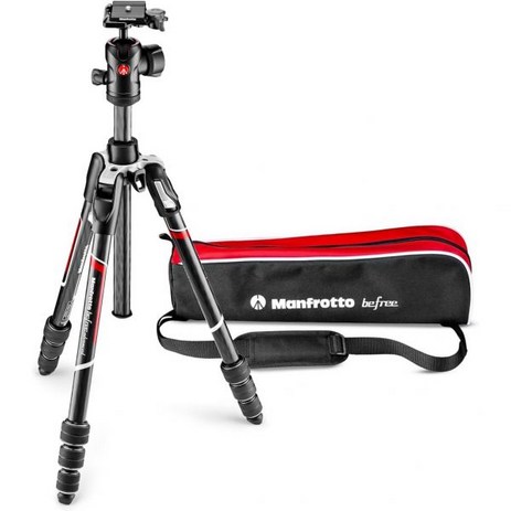 Manfrotto Befree 고급 레버 4구 알루미늄 여행용 삼각대 볼 헤드 블랙, Tripod_Twist Lock - Carbon Bla-추천-상품