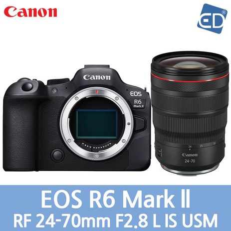 [캐논 정품] EOS R6 Mark II / 미러리스 카메라/ED, 16 R6 II+RF 24-70mm F2.8-추천-상품