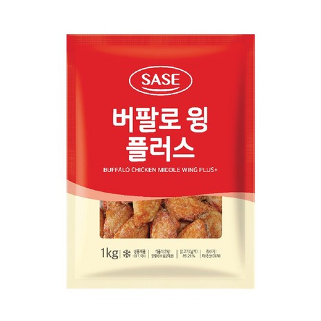 사세 버팔로윙 1kg 에어프라이 닭날개 튀김, 1개-추천-상품