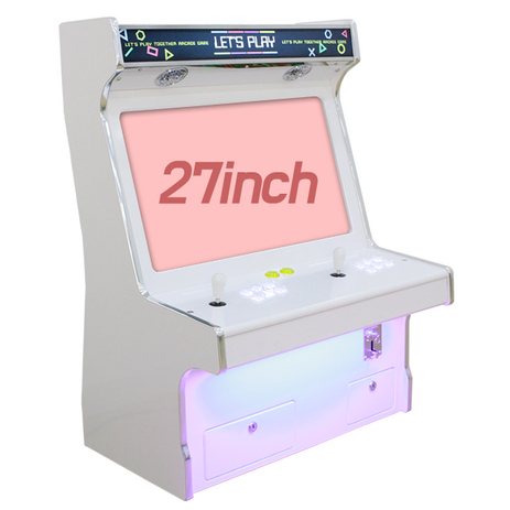 (당일출고&무료배송)-swgames-렛츠플레이-가정용-오락실-게임기-화사-오락기-27인치-팩포함-화이트-추천-상품