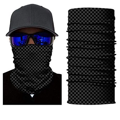 unbrand Camo Face Mask Breathable Seamless Tube Dust-Proof Windproof UV Bicycle ATV Face Mask for Motorcycling Cycling Hiking Camping Climbing Fishin, 1, Carbon Fiber-추천-상품