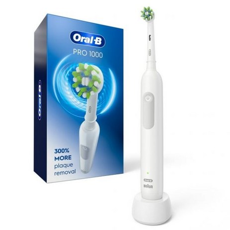 Oral-B Pro 1000 Rechargeable Electric Toothbrush White 1 Ct, 1개-추천-상품