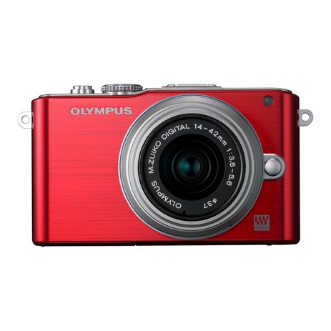 OLYMPUS 미러리스 일안 PEN Lite E-PL3 렌즈 키트 레드 E-PL3 LKIT RED-추천-상품