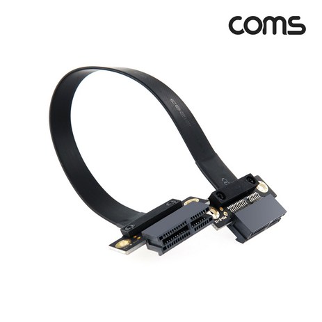 Coms PCI-Express 1x 슬롯 연장 아답터 케이블 20cm(F/F)/IH621/PCI-E 1x 슬롯 연장 타입/길이 연장시 사용, 1-추천-상품