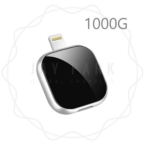 제이스튜 아이폰 전용 1000G 1TB USB 메모리 듀얼 OTG 갤럭시 호환 외장하드, 블랙실버 1TB-추천-상품